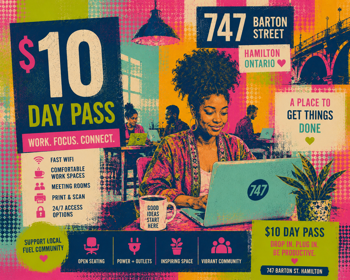 Coworking Day Pass – Hamilton Creative Hub